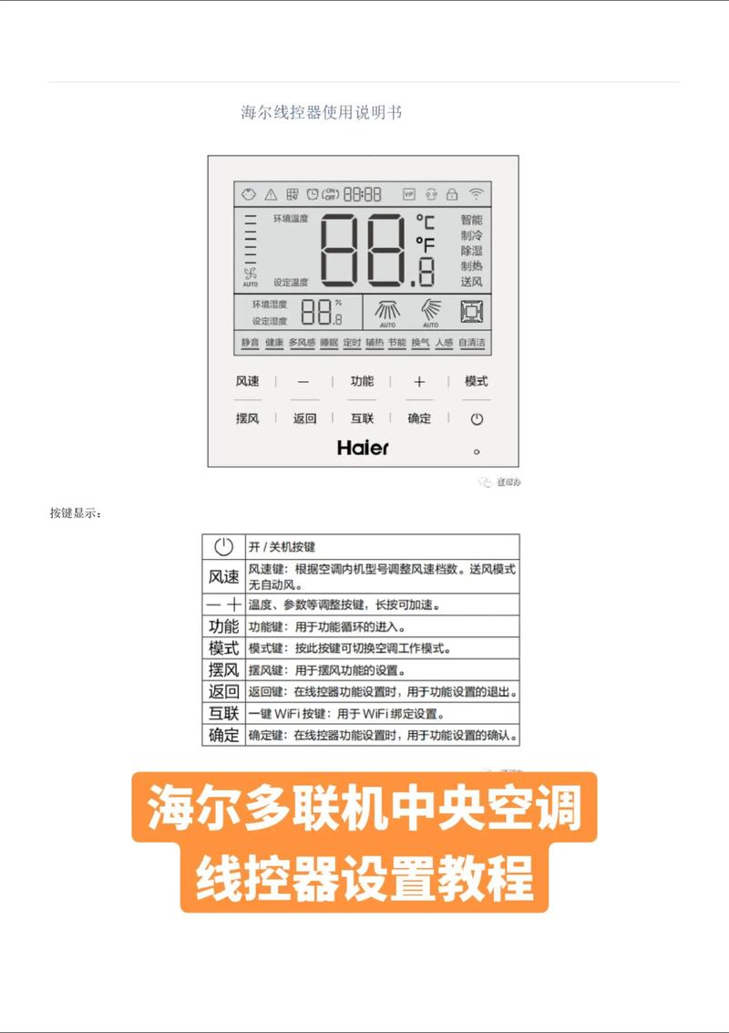 三菱重工海爾風(fēng)管機(jī)，三菱重工海爾控制面板使用方法