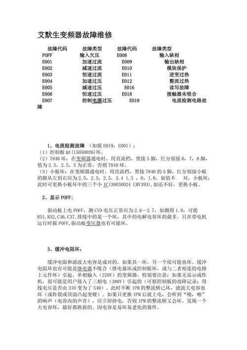 艾默生變頻器e013什么故障，艾默生變頻器面板說(shuō)明