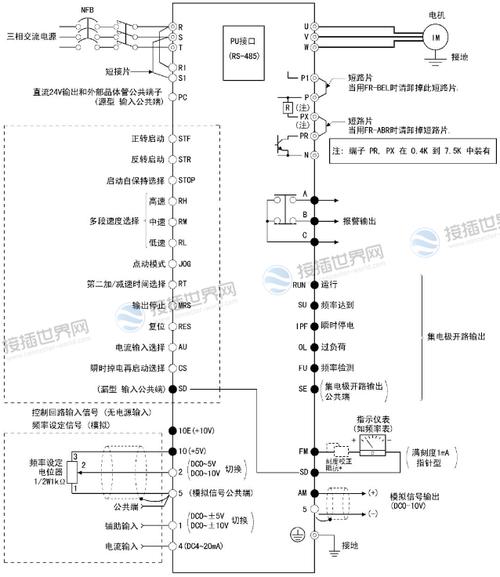 西門(mén)子變頻器440接線，西門(mén)子變頻器接線圖說(shuō)明